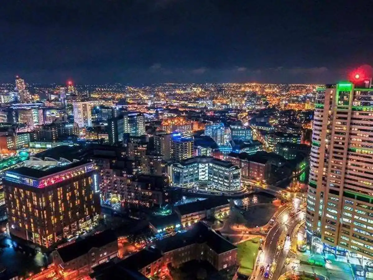 Leeds City Drone View - Empire Escorts